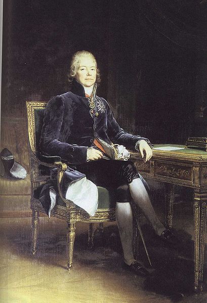 Portrait of French stateman Charles Maurice Talleyrand